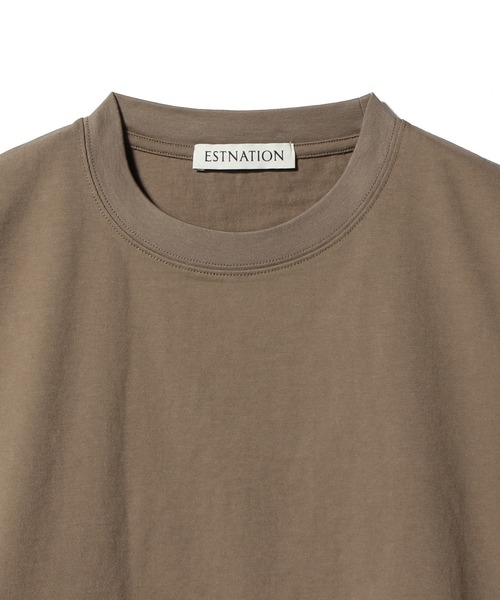 ESTNATION（エストネーション）の「ESTNATION / コットン ヘビージャージーカットソー（Tシャツ/カットソー・メンズ・ライトベージュ/ブラウン・X-LARGE/LARGE/MEDIUM）」の10枚目の写真