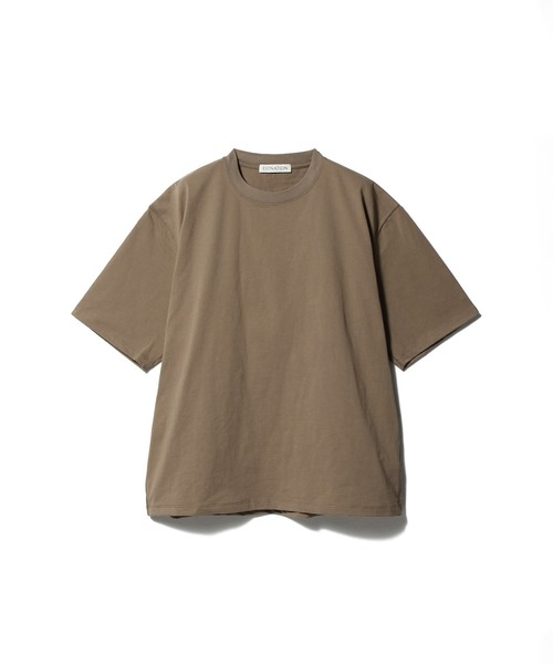 ESTNATION（エストネーション）の「ESTNATION / コットン ヘビージャージーカットソー（Tシャツ/カットソー・メンズ・ライトベージュ/ブラウン・X-LARGE/LARGE/MEDIUM）」の3枚目の写真