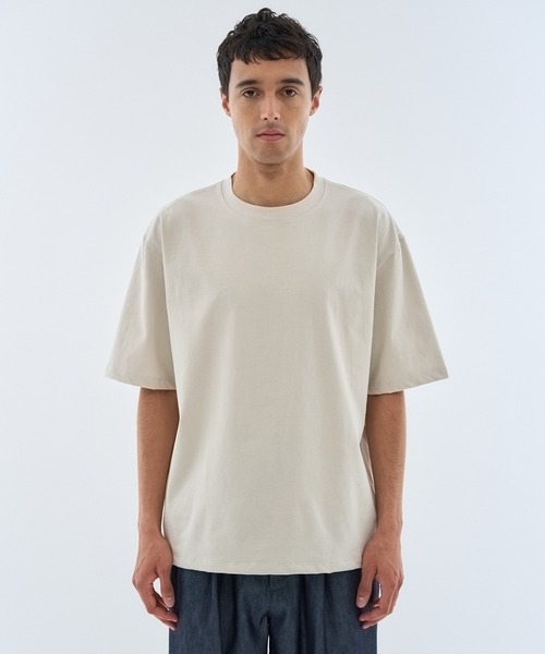 ESTNATION（エストネーション）の「ESTNATION / コットン ヘビージャージーカットソー（Tシャツ/カットソー・メンズ・ライトベージュ/ブラウン・X-LARGE/LARGE/MEDIUM）」の5枚目の写真