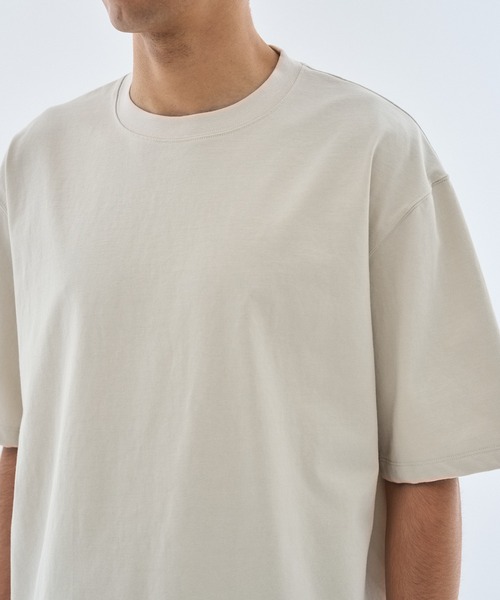 ESTNATION（エストネーション）の「ESTNATION / コットン ヘビージャージーカットソー（Tシャツ/カットソー・メンズ・ライトベージュ/ブラウン・X-LARGE/LARGE/MEDIUM）」の6枚目の写真