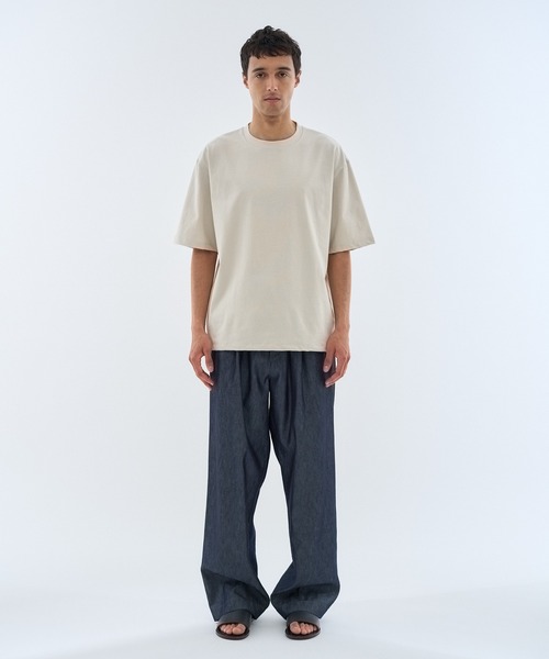 ESTNATION（エストネーション）の「ESTNATION / コットン ヘビージャージーカットソー（Tシャツ/カットソー・メンズ・ライトベージュ/ブラウン・X-LARGE/LARGE/MEDIUM）」の7枚目の写真