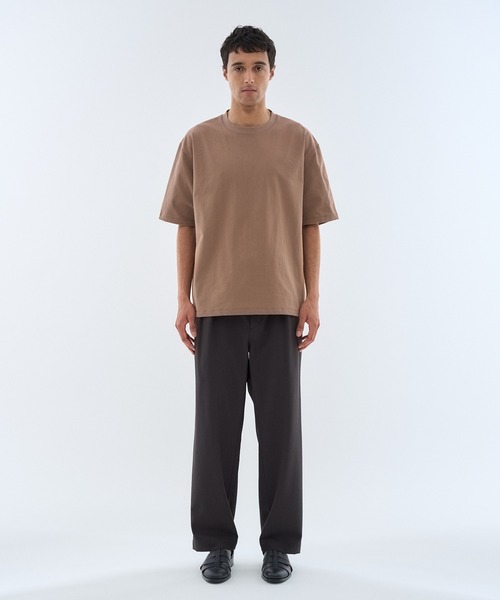 ESTNATION（エストネーション）の「ESTNATION / コットン ヘビージャージーカットソー（Tシャツ/カットソー・メンズ・ライトベージュ/ブラウン・X-LARGE/LARGE/MEDIUM）」の12枚目の写真