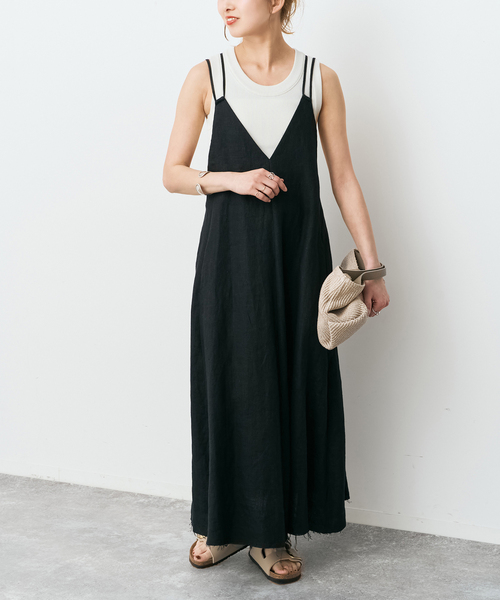Spick & Span(スピックアンドスパン)の「《新色有り / 追加》18Gリブニットタンク(タンクトップ・レディース・ブラック/その他4/ブルー/ホワイト・FREE)」の6枚目の写真