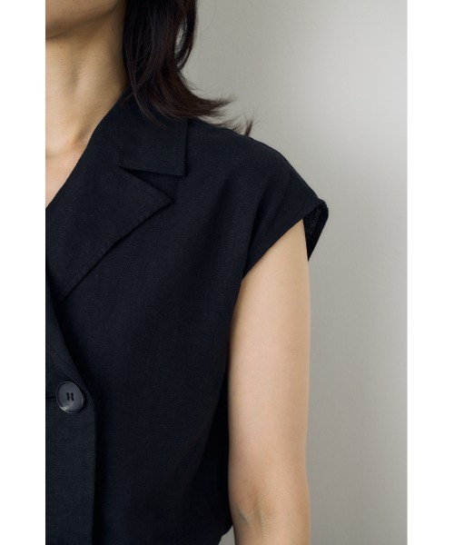 AZUL by moussy(アズールバイマウジー)の「リネントレンチオールインワン(つなぎ/オールインワン・レディース・ブラック/ライトベージュ・SMALL/MEDIUM)」の10枚目の写真