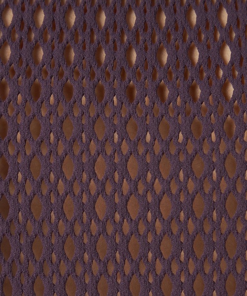 Chacott(チャコット)の「【ノーソイングニット】メッシュニット半袖プルオーバー(ニット/セーター・レディース・ブラック/ダークパープル・M)」の10枚目の写真