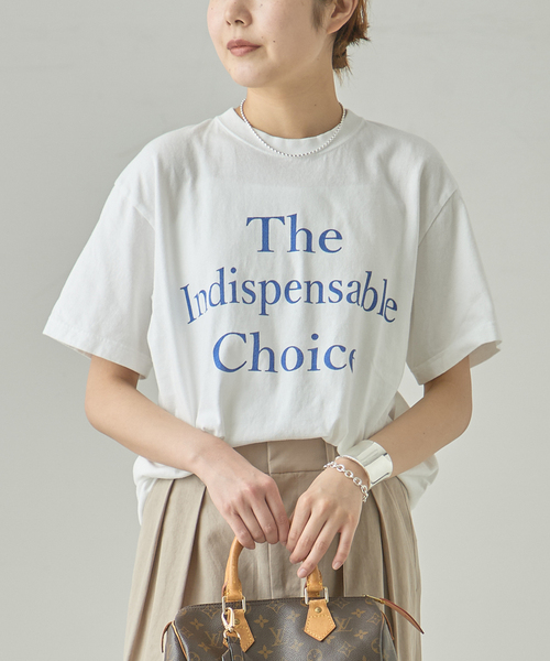 journal standard L'essage（ジャーナルスタンダードレサージュ）の「《追加》【THE INDIS~】ピグメントTシャツ（Tシャツ/カットソー・レディース・ブルー系その他/ホワイト/ブラウン・FREE）」の7枚目の写真