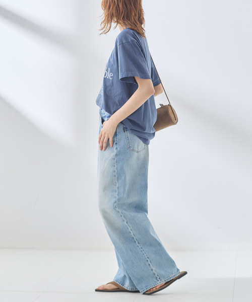 journal standard L'essage(ジャーナルスタンダードレサージュ)の「《追加》【THE INDIS~】ピグメントTシャツ(Tシャツ/カットソー・レディース・ブルー系その他/ホワイト/ブラウン・FREE)」の22枚目の写真