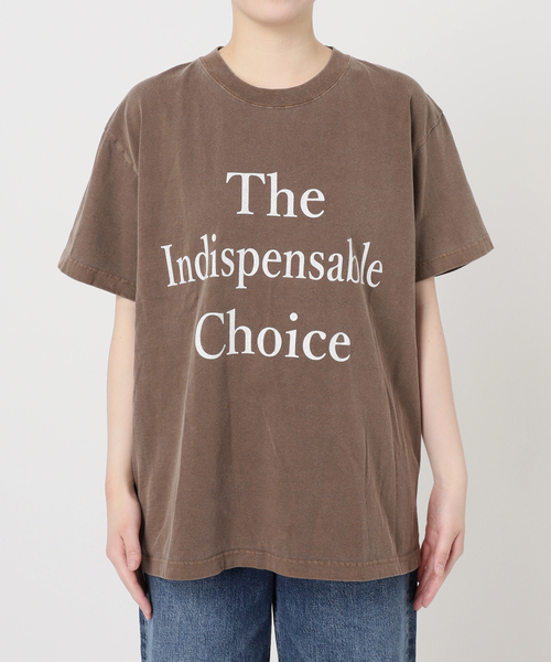 journal standard L'essage(ジャーナルスタンダードレサージュ)の「《追加》【THE INDIS~】ピグメントTシャツ(Tシャツ/カットソー・レディース・ブルー系その他/ホワイト/ブラウン・FREE)」の9枚目の写真