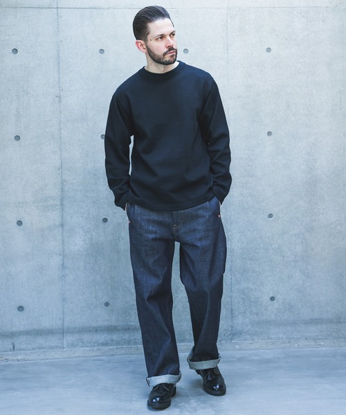 MR.OLIVE(ミスターオリーブ)の「HEAVY-DUTY COTTON / FLAT SEAMER CREW NECK JERSEY /M263119(Tシャツ/カットソー・メンズ・ブラウン/ブラック・LARGE/MEDIUM/SMALL)」の12枚目の写真
