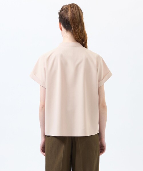 MACKINTOSH PHILOSOPHY(マッキントッシュ フィロソフィー)の「ウールライクトロピンタックブラウス(シャツ/ブラウス・レディース・ダークネイビー/ベージュ/ピンク系その他2・38/36)」の9枚目の写真