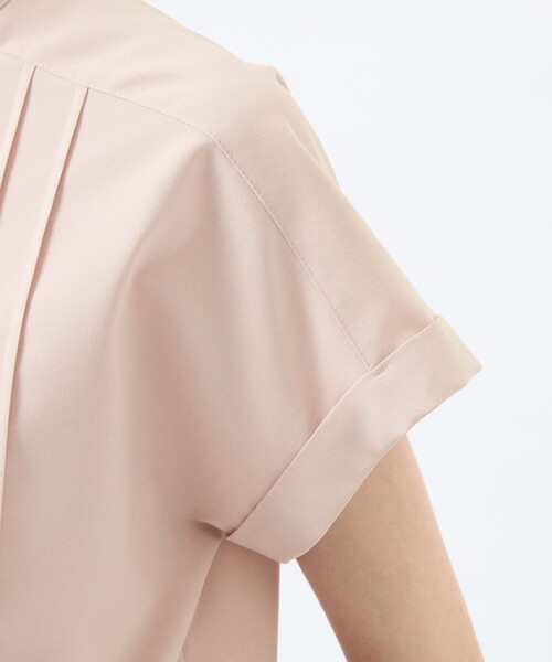 MACKINTOSH PHILOSOPHY(マッキントッシュ フィロソフィー)の「ウールライクトロピンタックブラウス(シャツ/ブラウス・レディース・ダークネイビー/ベージュ/ピンク系その他2・38/36)」の10枚目の写真