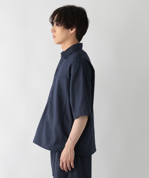 GLOBAL WORK(グローバルワーク)の「クリーンデニム/スキッパーシャツ/半袖/680656(シャツ/ブラウス・メンズ・ダークネイビー/ネイビー・LARGE/MEDIUM/SMALL)」の20枚目の写真