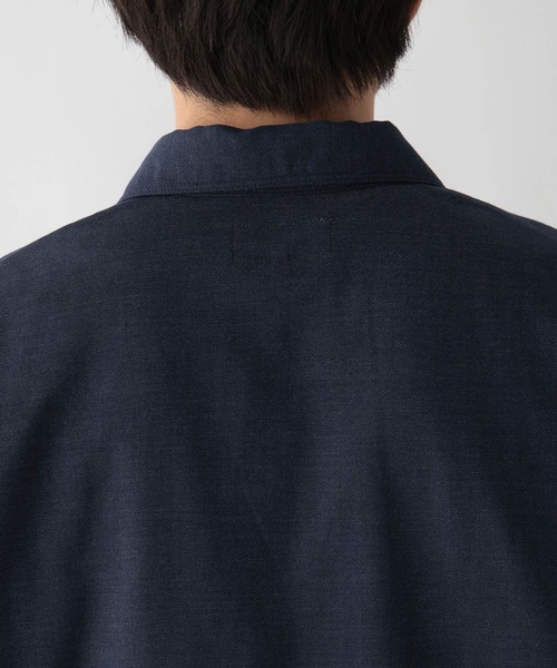 GLOBAL WORK(グローバルワーク)の「クリーンデニム/スキッパーシャツ/半袖/680656(シャツ/ブラウス・メンズ・ダークネイビー/ネイビー・LARGE/MEDIUM/SMALL)」の22枚目の写真