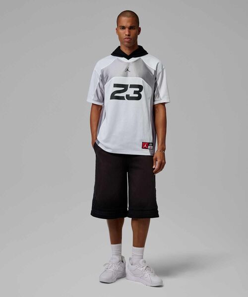 JORDAN BRAND(ジョーダンブランド)の「ジョーダン フライト メンズ ジャージー トップ / Jordan Flight Men's Jersey Top IF1913-100 White(Tシャツ/カットソー・メンズ・ホワイト・XL/M/L/2XL/S)」の2枚目の写真