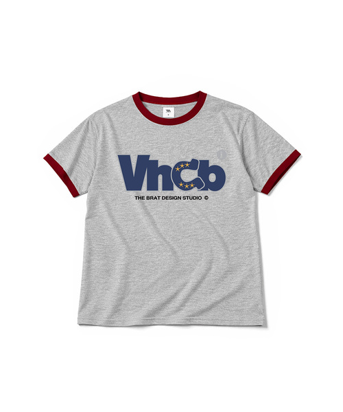 VENHIT（ベンヒット）の「vhcb ホースシューリング 半袖Tシャツ（Tシャツ/カットソー・レディース・バーガンディー/ライトグレー/スカイブルー/クリーム・MEDIUM/LARGE）」の2枚目の写真
