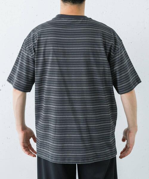 ANOTHER OFFICE(アナザー オフィス)の「ANOTHER OFFICE O.MULTI STRIPE POCKET T-SHIRTS(Tシャツ/カットソー・メンズ・スミクロ/ブラウン系その他・3/2)」の7枚目の写真