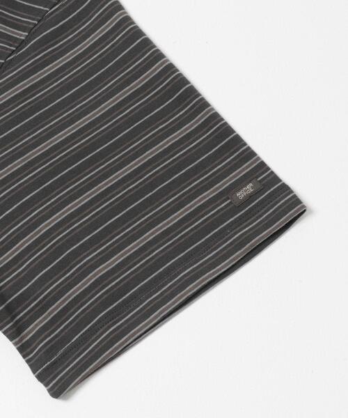 ANOTHER OFFICE(アナザー オフィス)の「ANOTHER OFFICE O.MULTI STRIPE POCKET T-SHIRTS(Tシャツ/カットソー・メンズ・スミクロ/ブラウン系その他・3/2)」の9枚目の写真