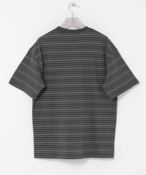ANOTHER OFFICE(アナザー オフィス)の「ANOTHER OFFICE O.MULTI STRIPE POCKET T-SHIRTS(Tシャツ/カットソー・メンズ・スミクロ/ブラウン系その他・3/2)」の10枚目の写真