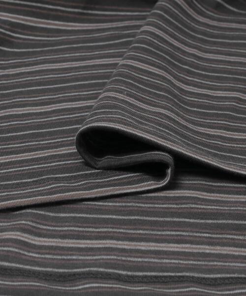 ANOTHER OFFICE(アナザー オフィス)の「ANOTHER OFFICE O.MULTI STRIPE POCKET T-SHIRTS(Tシャツ/カットソー・メンズ・スミクロ/ブラウン系その他・3/2)」の11枚目の写真