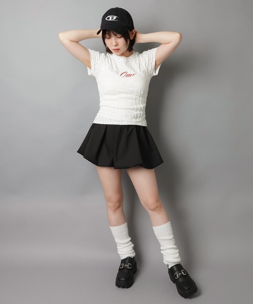 SPINNS(スピンズ)の「半袖カットソー/星柄ドットロゴ(Tシャツ/カットソー・レディース・サックスブルー/オフホワイト/ネイビー・ONESIZE)」の11枚目の写真