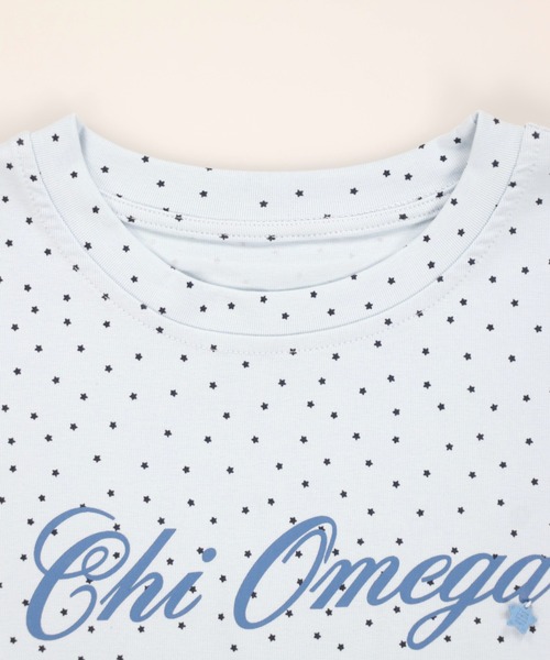 SPINNS(スピンズ)の「半袖カットソー/星柄ドットロゴ(Tシャツ/カットソー・レディース・サックスブルー/オフホワイト/ネイビー・ONESIZE)」の8枚目の写真