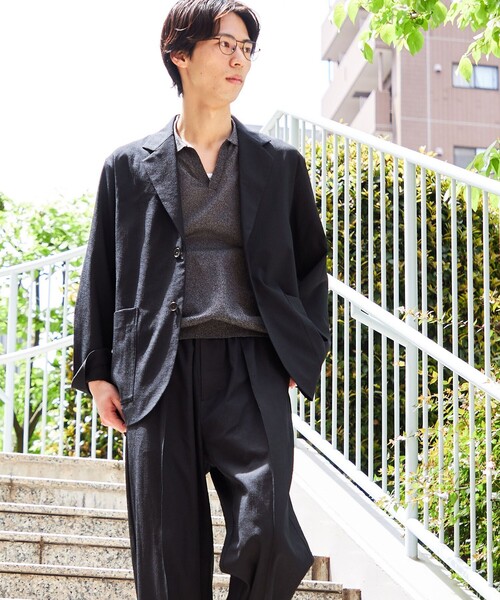 SHIPS(シップス)の「SHIPS:〈セットアップ対応/ 撥水〉Comfy Line DRYAIR ジャケット(テーラードジャケット・メンズ・ネイビー/グレー/ブラック・X-LARGE/LARGE/MEDIUM/SMALL)」の7枚目の写真