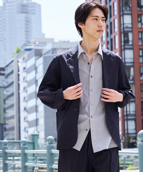 SHIPS(シップス)の「SHIPS:〈セットアップ対応/ 撥水〉Comfy Line DRYAIR ジャケット(テーラードジャケット・メンズ・ネイビー/グレー/ブラック・X-LARGE/LARGE/MEDIUM/SMALL)」の9枚目の写真