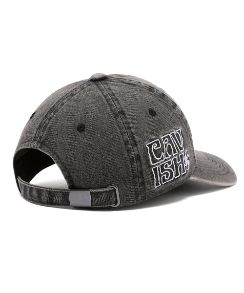 Cavish(カビシ)の「WASHED DENIM EMB BALL CAP BLACK(CV2FSUAB22A)(キャップ・レディース・ブラック・FREE)」の2枚目の写真