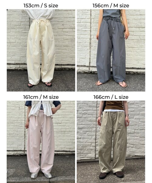 CIAOPANIC TYPY(チャオパニックティピー)の「【3サイズ展開/接触冷感】ピコレースツイルバレルパンツ(その他パンツ・レディース・ピンク/チャコールグレー/カーキ/アイボリー・LARGE/MEDIUM/SMALL)」の9枚目の写真