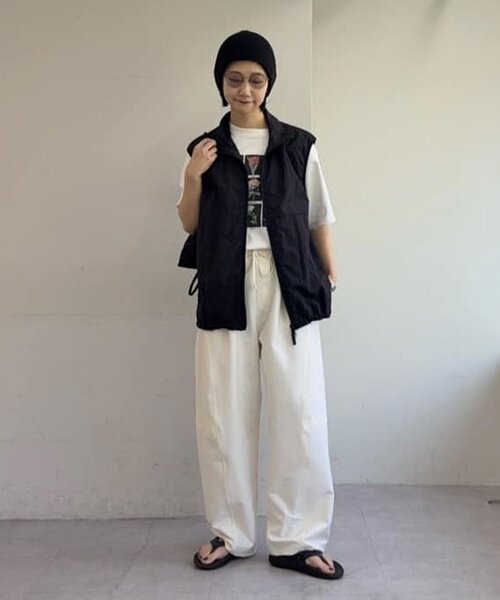 CIAOPANIC TYPY(チャオパニックティピー)の「【3サイズ展開/接触冷感】ピコレースツイルバレルパンツ(その他パンツ・レディース・ピンク/チャコールグレー/カーキ/アイボリー・LARGE/MEDIUM/SMALL)」の14枚目の写真