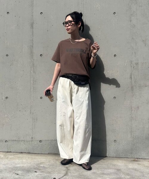 CIAOPANIC TYPY(チャオパニックティピー)の「【3サイズ展開/接触冷感】ピコレースツイルバレルパンツ(その他パンツ・レディース・ピンク/チャコールグレー/カーキ/アイボリー・LARGE/MEDIUM/SMALL)」の15枚目の写真