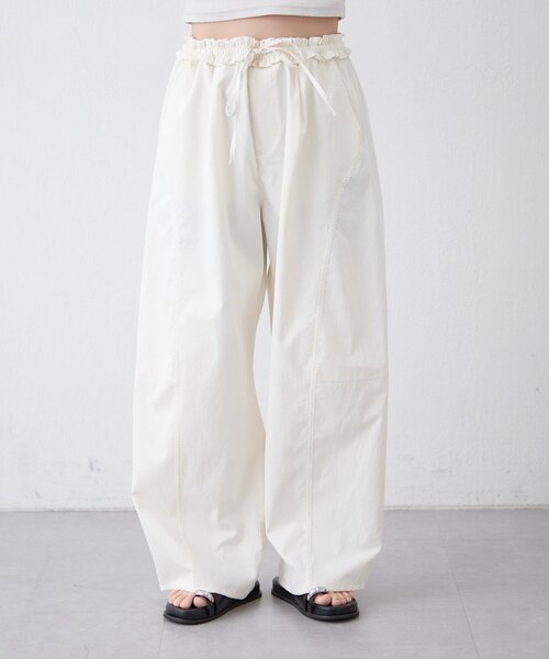 CIAOPANIC TYPY(チャオパニックティピー)の「【3サイズ展開/接触冷感】ピコレースツイルバレルパンツ(その他パンツ・レディース・ピンク/チャコールグレー/カーキ/アイボリー・LARGE/MEDIUM/SMALL)」の17枚目の写真