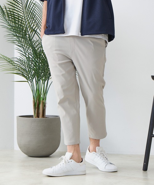Blue Standard (ブルースタンダード)の「【BLUE STANDARD/ブルースタンダード】【遮熱・UVカット・接触冷感の高機能パンツ】快適スーパーストレッチ7分丈パンツ 軽量 イージーケア 毛玉レス クロップドパンツ(その他パンツ・メンズ・チャコールグレー/ブラック/ベージュ/アイボリー・MEDIUM/LARGE/X-LARGE)」の3枚目の写真