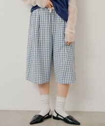 Kastane | 【UNISEX/2サイズ展開】ギンガムチェックスリーピングショートパンツ(その他パンツ)
