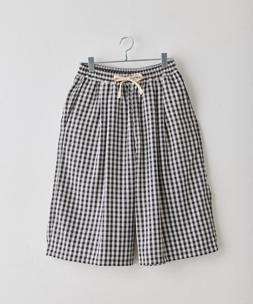 Kastane(カスタネ)の「【UNISEX/2サイズ展開】ギンガムチェックスリーピングショートパンツ(その他パンツ・レディース・ブルー/ブラック・2/1)」の18枚目の写真