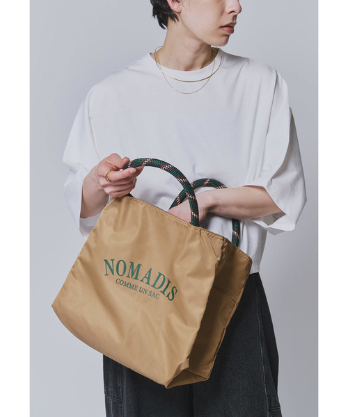 NOMADIS（ノマディス）の「【WEB限定】＜NOMADIS (ノマディス)＞“SAC2 WIDE”トートバッグ（ショルダーバッグ・レディース・ベージュ・FREE）」の2枚目の写真