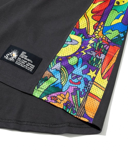 go slow caravan(ゴースローキャラバン)の「Drymix サイケ切替アクティビ TEE(Tシャツ/カットソー・メンズ・イエロー/ミント/ブラック系その他2・LARGE/X-LARGE/MEDIUM)」の7枚目の写真