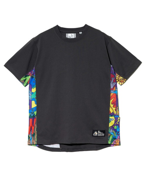 go slow caravan(ゴースローキャラバン)の「Drymix サイケ切替アクティビ TEE(Tシャツ/カットソー・メンズ・イエロー/ミント/ブラック系その他2・LARGE/X-LARGE/MEDIUM)」の9枚目の写真