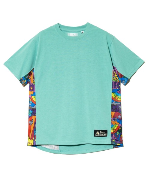 go slow caravan(ゴースローキャラバン)の「Drymix サイケ切替アクティビ TEE(Tシャツ/カットソー・メンズ・イエロー/ミント/ブラック系その他2・LARGE/X-LARGE/MEDIUM)」の12枚目の写真