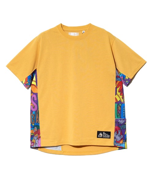 go slow caravan(ゴースローキャラバン)の「Drymix サイケ切替アクティビ TEE(Tシャツ/カットソー・メンズ・イエロー/ミント/ブラック系その他2・LARGE/X-LARGE/MEDIUM)」の14枚目の写真
