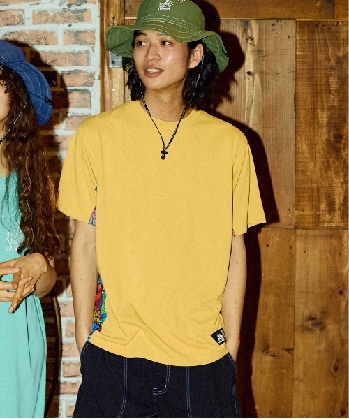 go slow caravan(ゴースローキャラバン)の「Drymix サイケ切替アクティビ TEE(Tシャツ/カットソー・メンズ・イエロー/ミント/ブラック系その他2・LARGE/X-LARGE/MEDIUM)」の16枚目の写真
