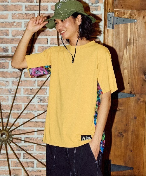 go slow caravan(ゴースローキャラバン)の「Drymix サイケ切替アクティビ TEE(Tシャツ/カットソー・メンズ・イエロー/ミント/ブラック系その他2・LARGE/X-LARGE/MEDIUM)」の17枚目の写真