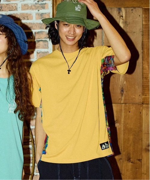 go slow caravan(ゴースローキャラバン)の「Drymix サイケ切替アクティビ TEE(Tシャツ/カットソー・メンズ・イエロー/ミント/ブラック系その他2・LARGE/X-LARGE/MEDIUM)」の18枚目の写真