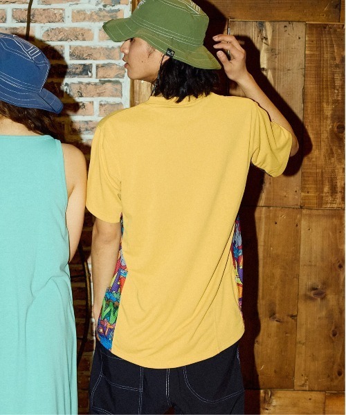 go slow caravan(ゴースローキャラバン)の「Drymix サイケ切替アクティビ TEE(Tシャツ/カットソー・メンズ・イエロー/ミント/ブラック系その他2・LARGE/X-LARGE/MEDIUM)」の19枚目の写真