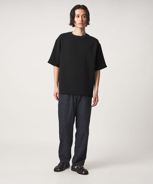 A DAY IN THE LIFE UNITED ARROWS(アデイインザライフユナイテッドアローズ)の「ウールライク ダブルクロス ワイドカットソー<A DAY IN THE LIFE>(Tシャツ/カットソー・メンズ・ブラック/ホワイト/ベージュ・M/L)」の6枚目の写真