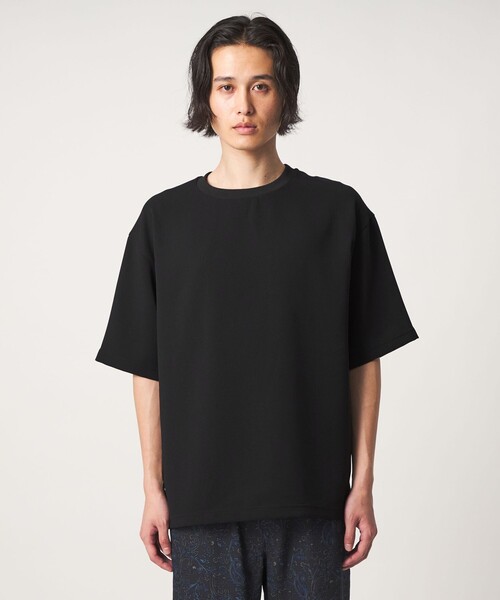 A DAY IN THE LIFE UNITED ARROWS(アデイインザライフユナイテッドアローズ)の「ウールライク ダブルクロス ワイドカットソー<A DAY IN THE LIFE>(Tシャツ/カットソー・メンズ・ブラック/ホワイト/ベージュ・M/L)」の10枚目の写真