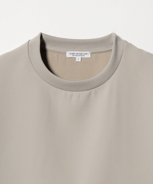 A DAY IN THE LIFE UNITED ARROWS(アデイインザライフユナイテッドアローズ)の「ウールライク ダブルクロス ワイドカットソー<A DAY IN THE LIFE>(Tシャツ/カットソー・メンズ・ブラック/ホワイト/ベージュ・M/L)」の15枚目の写真