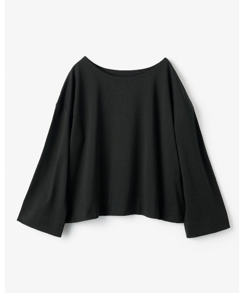 DoCLASSE( ドゥクラッセ)の「高密度シルコットン・抜け感T/コンパクト丈(Tシャツ/カットソー・レディース・ピーコックグリーン系/ピンク/モカ/オフホワイト/ブラック・LL/M/L)」の10枚目の写真