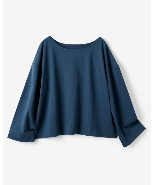 DoCLASSE( ドゥクラッセ)の「高密度シルコットン・抜け感T/コンパクト丈(Tシャツ/カットソー・レディース・ピーコックグリーン系/ピンク/モカ/オフホワイト/ブラック・LL/M/L)」の15枚目の写真