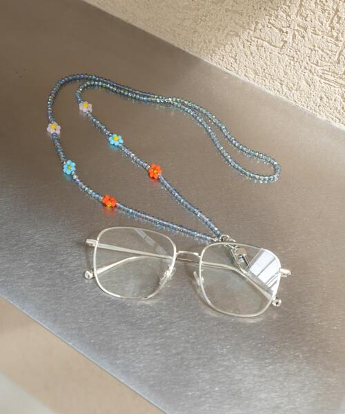 URBAN RESEARCH Sonny Label(アーバンリサーチサニーレーベル)の「フラワービーズサングラスホルダー(サングラス・レディース・ライトブルー・ONE)」の4枚目の写真
